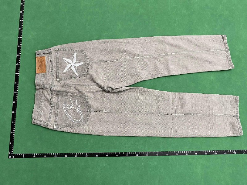 Corteiz Devil Island Vintage Jeans Logo Embroidered -5