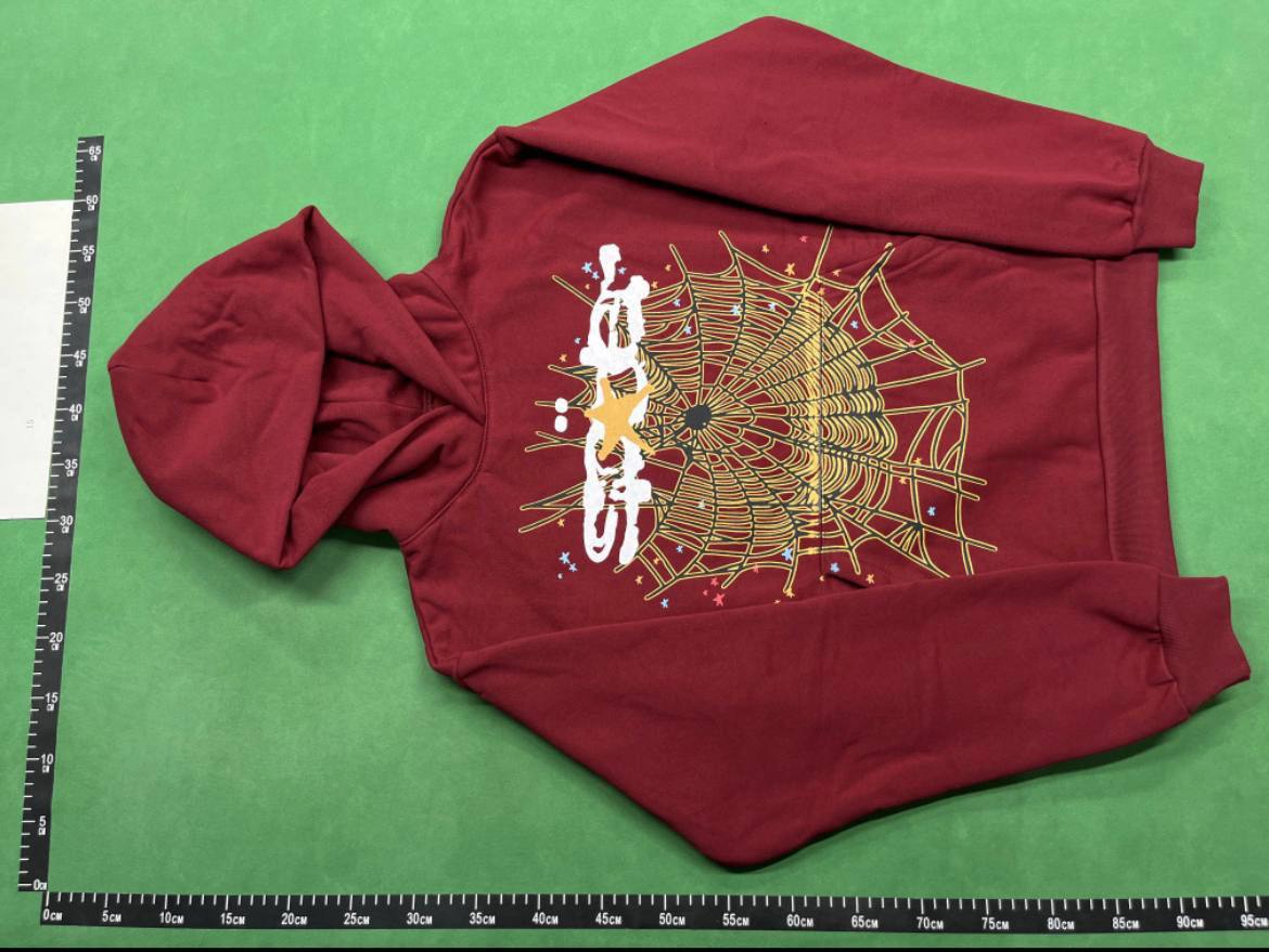 Sp5der 555 hooded sweatshirt casual pants suit -1