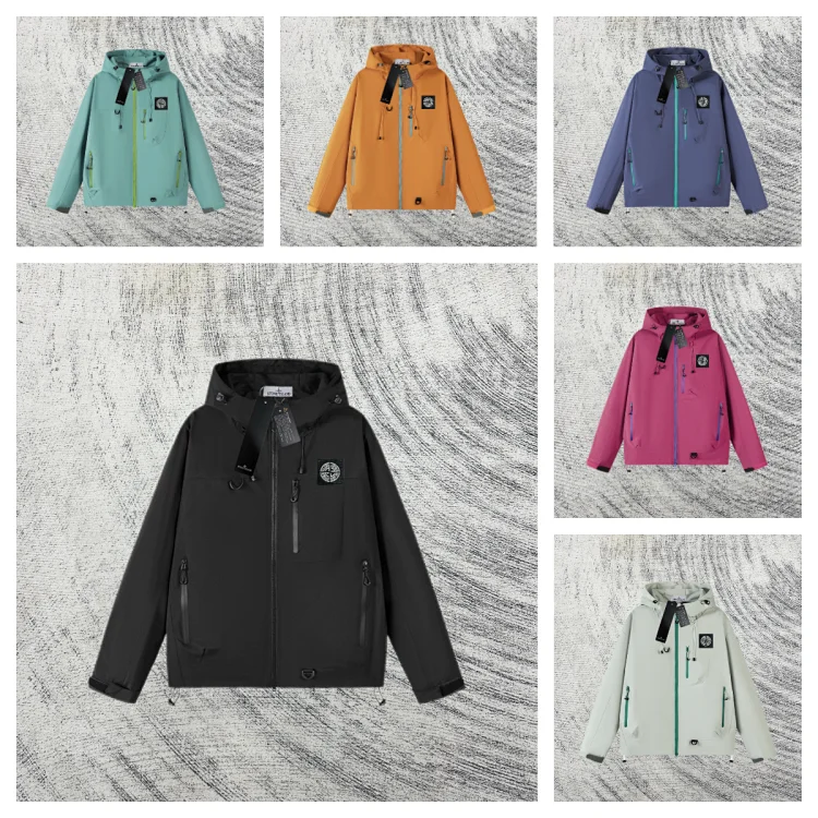 Stone Island Black Hooded Jack